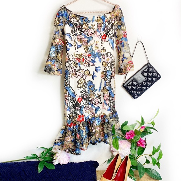 Alexia Admor Dresses & Skirts - ALEXIA ADMOR - NEW Sequin Embroidered Dress